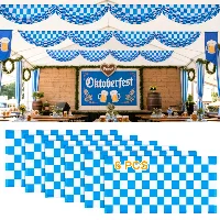 Amylove Oktoberfest Decoration Fabric Bunting 8.86 x 2.53 ft Bavarian, frame 1