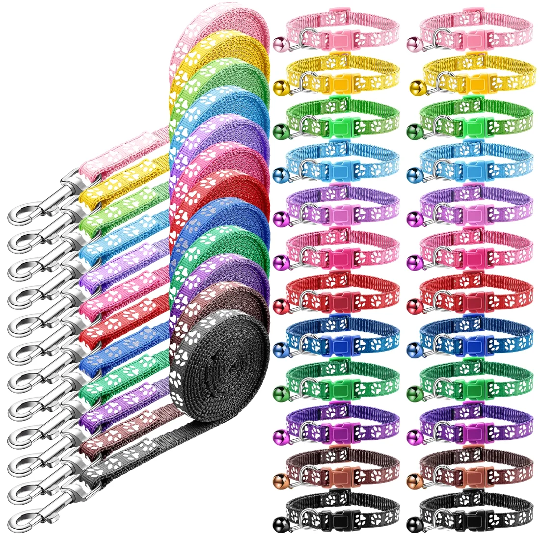 Amylove Dog Collar and Leash Set