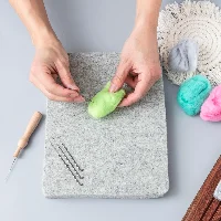 Amylove Needle Felting Pad Needled Felting Mat Wool Supplies Thick, frame 2