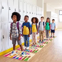 Amylove 17 x 29 Inch Classroom Welcome Mat for Elementary Back to, frame 3