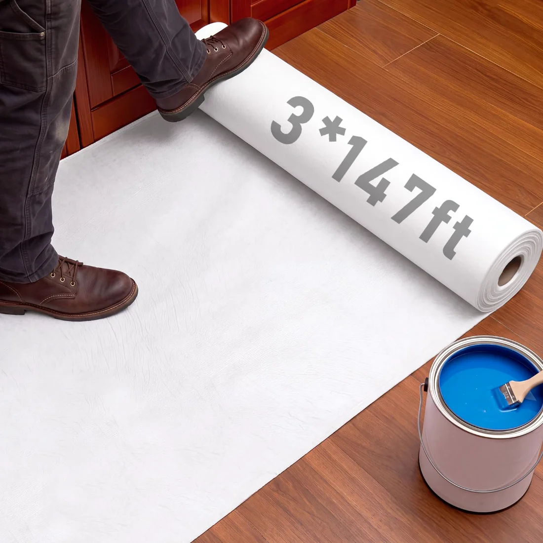 Amylove Temporary Floor Protection Roll for Construction
