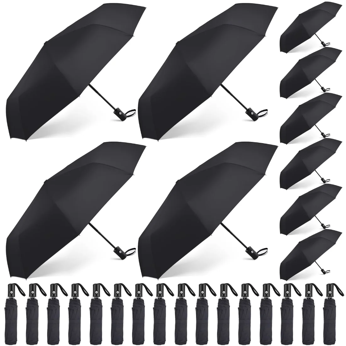Amylove Windproof Travel Umbrellas Auto Open