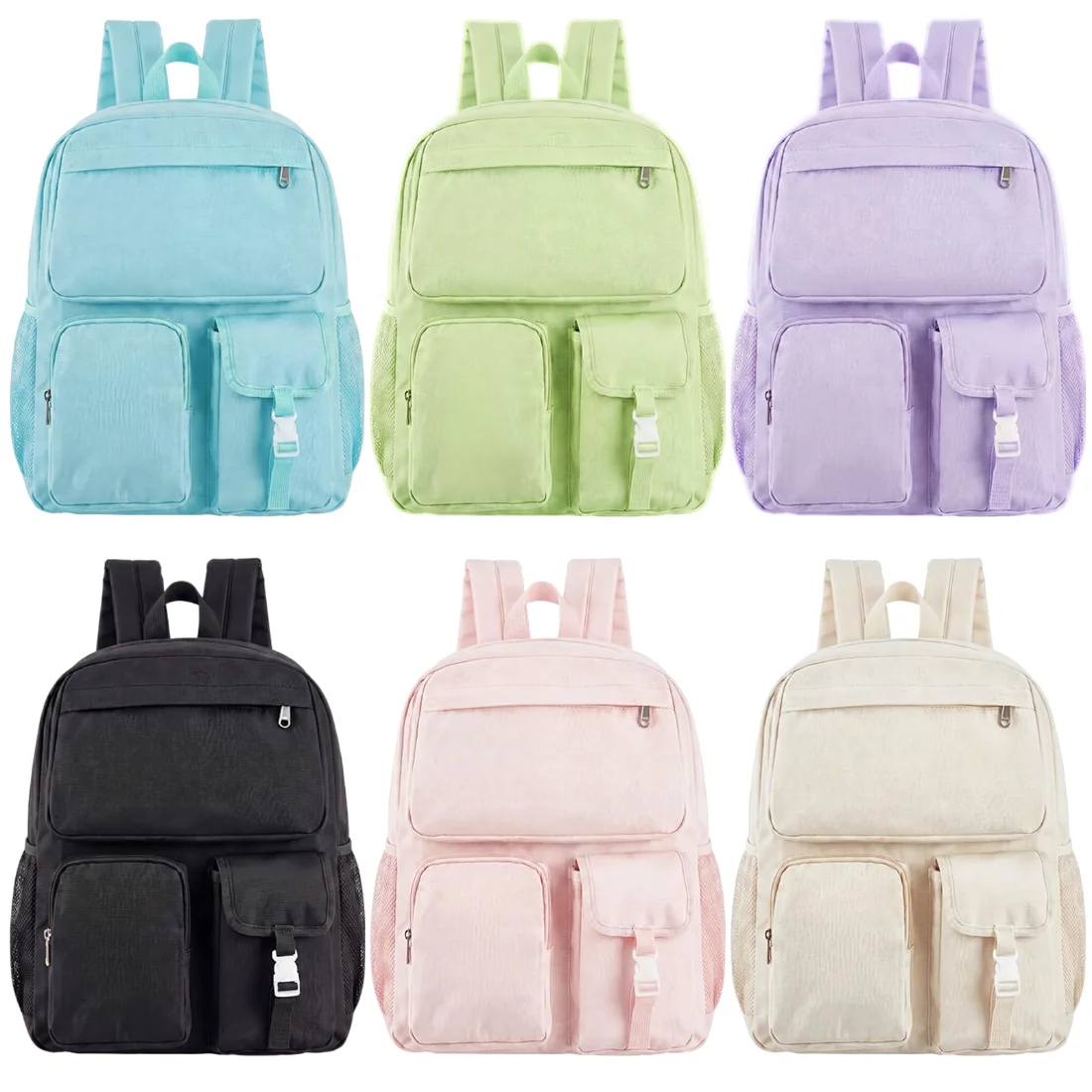 Amylove 17in School Backpacks Backpacks Multi Pocket Bookbags for