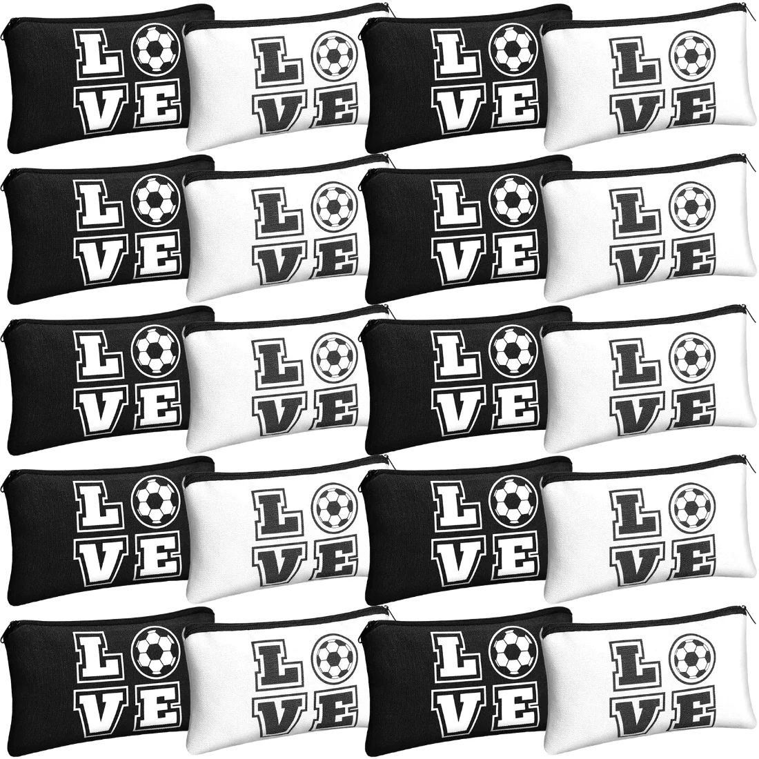 Amylove Soccer Makeup Bag Gifts Soccer Accessories