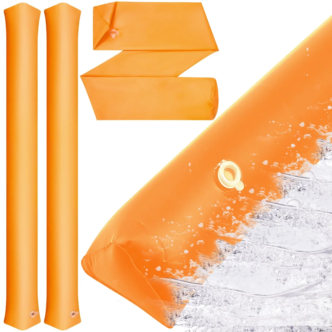 Amylove PVC Inflatable Flood Barriers Reusable Garage Water Barriers
