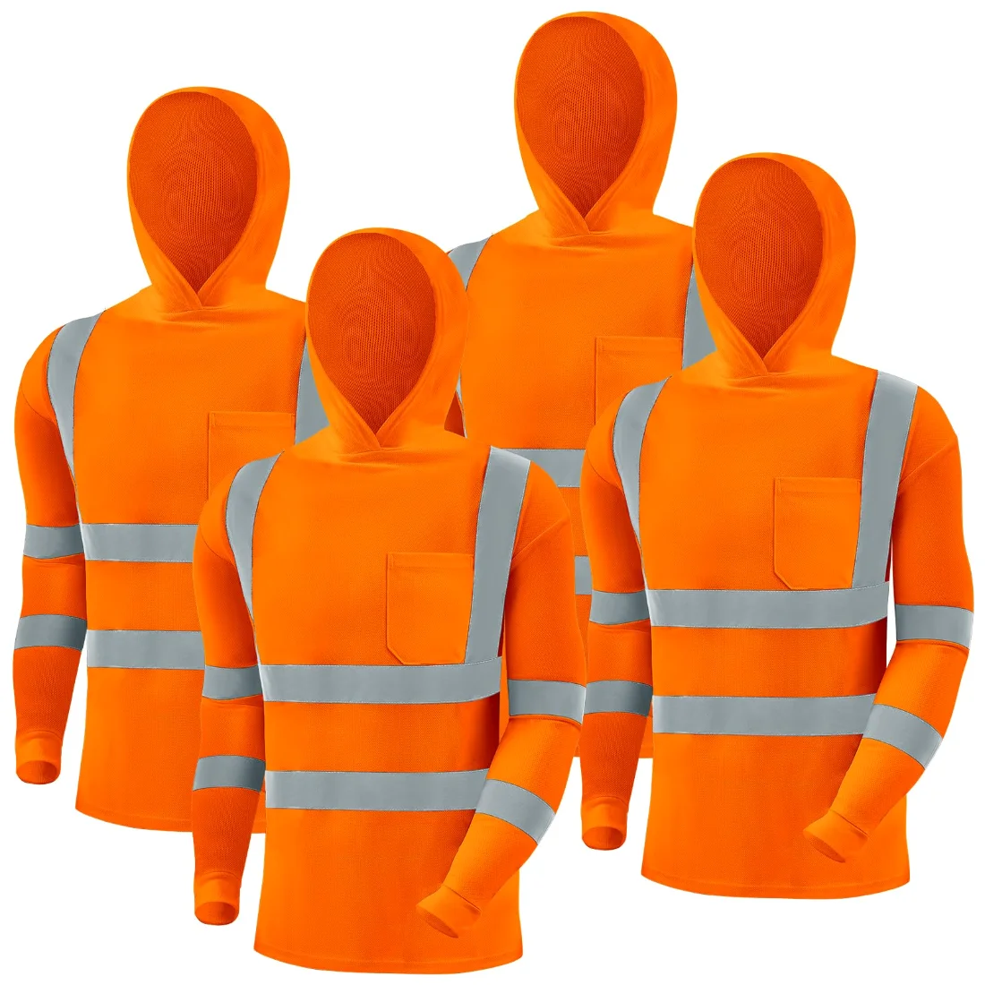 Amylove Safety Shirts Hi Vis Hoodie