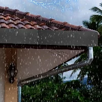 Amylove Gutter Valley Splash Guards Roof Rain Diverter, frame 3
