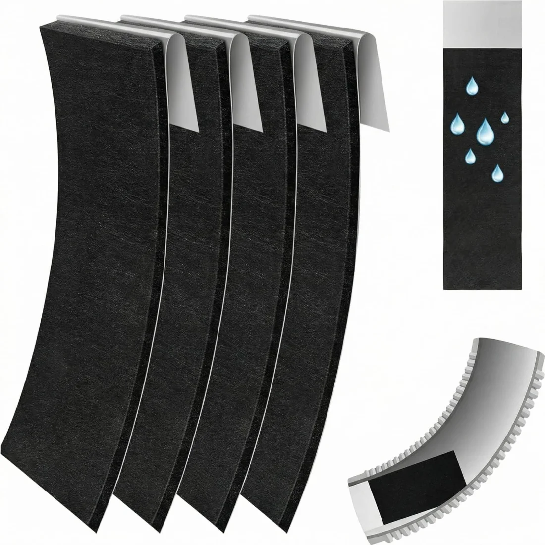 Amylove Gutter Noise Dampener 11 x 4 Rain Noise Downspout Drip Gutter