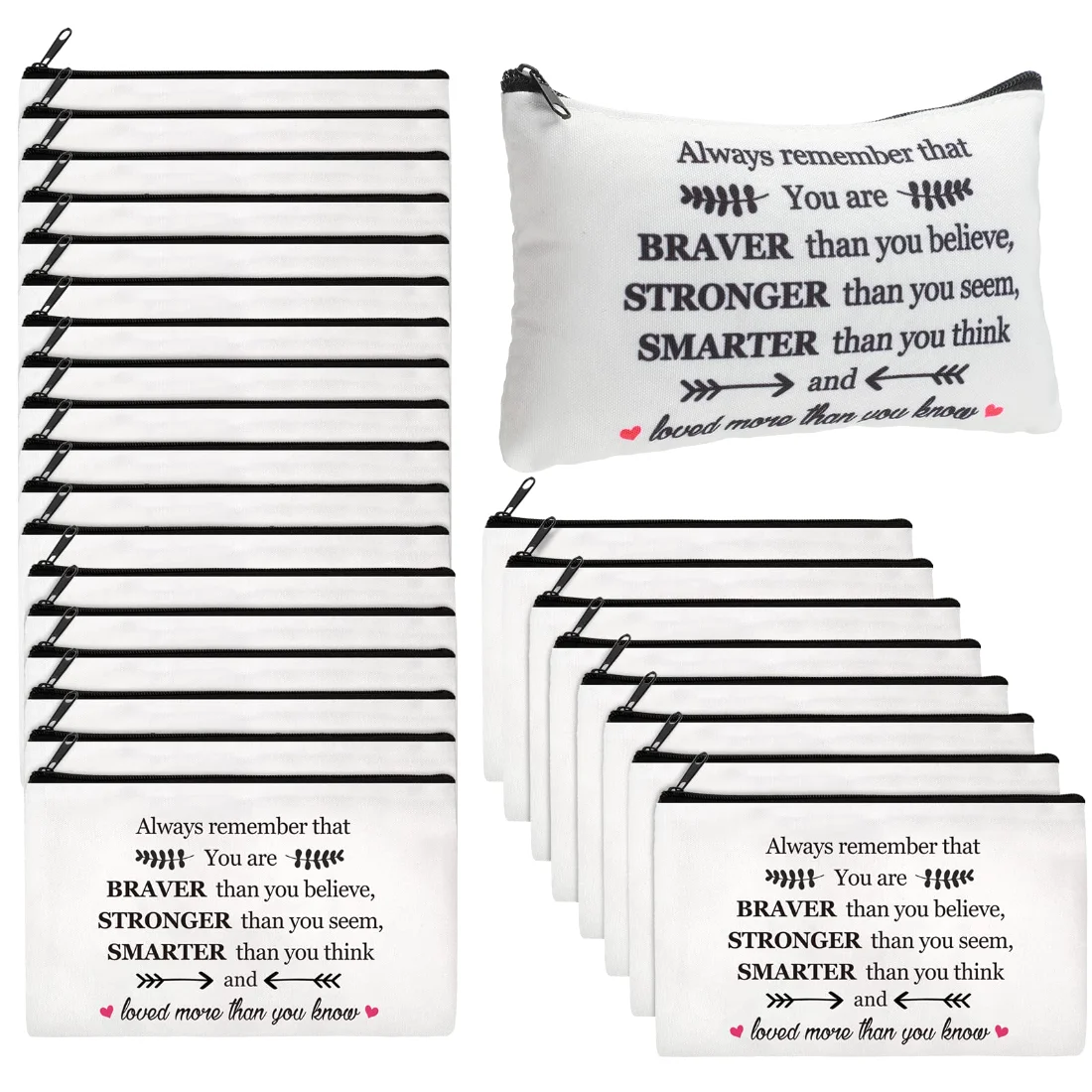 Amylove Christmas Inspirational Gifts Cosmetic Bag Makeup Bags with