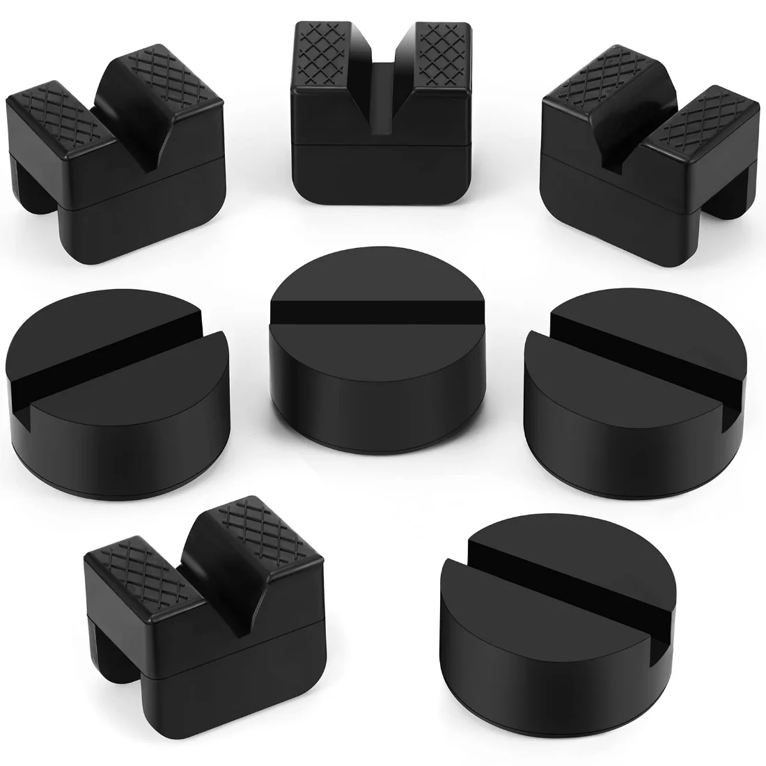 Amylove 2 Types Jack Stand Pads Rubber Floor Jack Pad Adapter Pinch