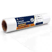 Amylove 15.7 Inch X 100 ft Carpet Plastic Protection Film, frame 1