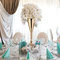 Amylove Gold Wedding Centerpieces 16.5 Inch Classic Vase Stand, frame 3