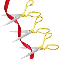 Amylove 10.5 Ribbon Cutting Scissors, frame 1
