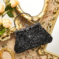 Amylove 1920s Accessories Vintage Beaded Clutch Evening Bag Formal, frame 2