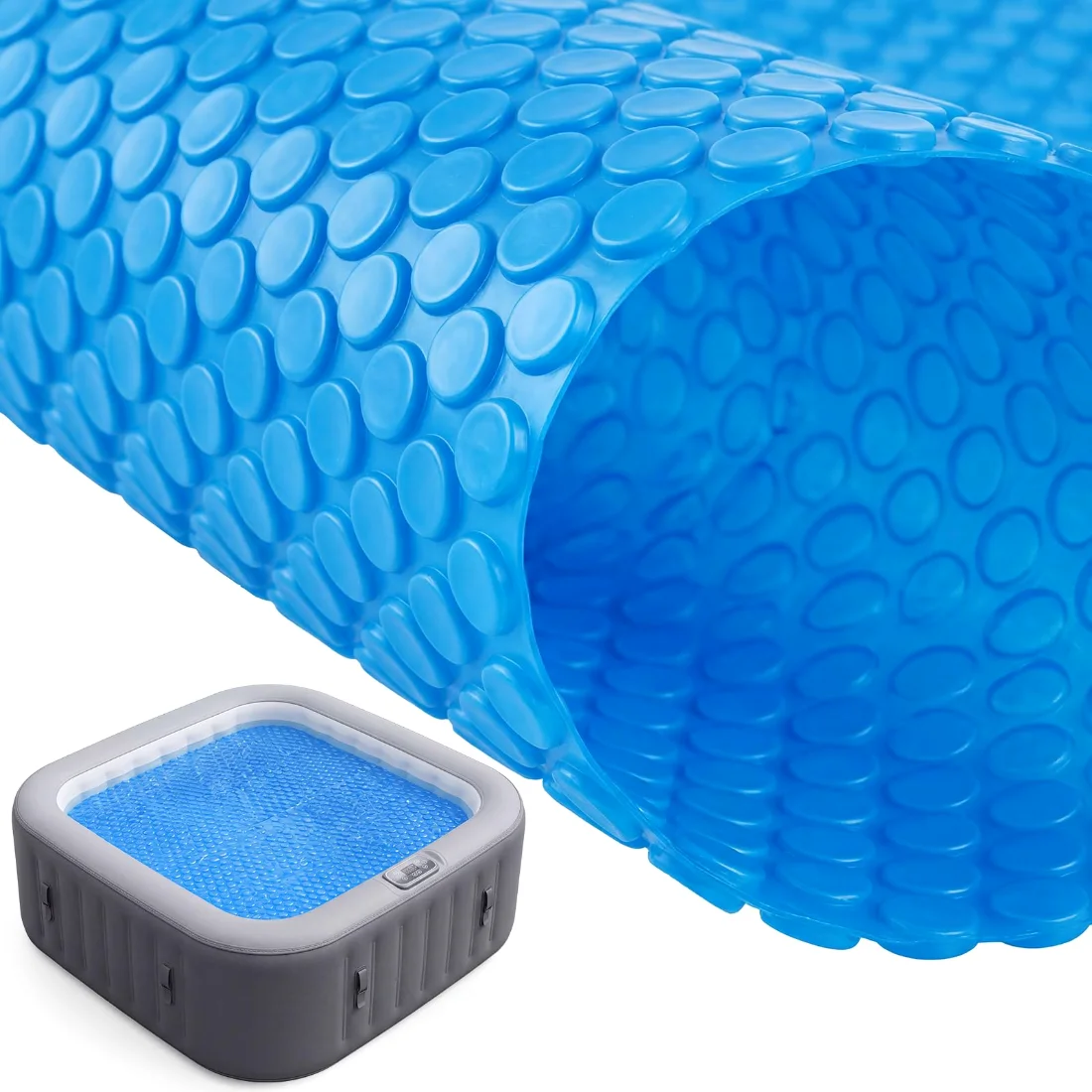 Amylove 7 x 7 ft Solar Pool Cover for Above Ground Inground Pools 16