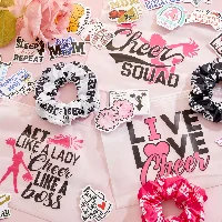 Amylove Cheerleader Gifts Cheer Makeup Bag Portable Sports Cosmetic, frame 3