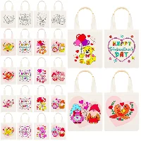 Amylove Valentine's Day Coloring Goodie Bags 8 x 8.5 Inch Canvas, frame 1