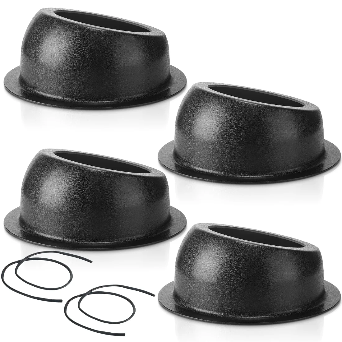 Amylove 6.5 Inch Speaker Box Universal Angled Black Speaker