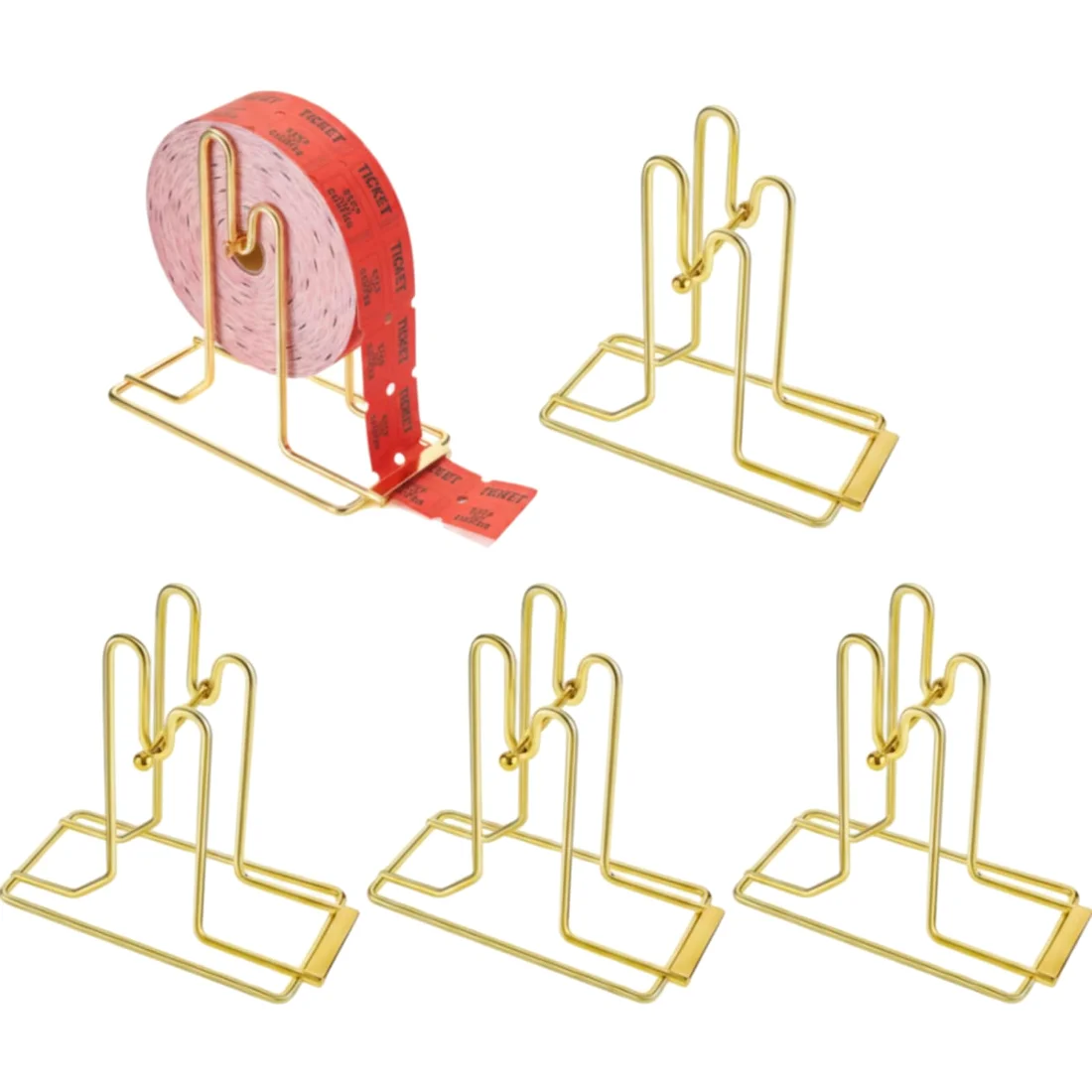 Amylove Raffle Ticket Dispenser Brass Wire for Sweepstakes