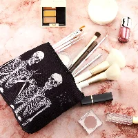 Amylove Gothic Makeup Bag Halloween Goth Purse Gift, frame 2