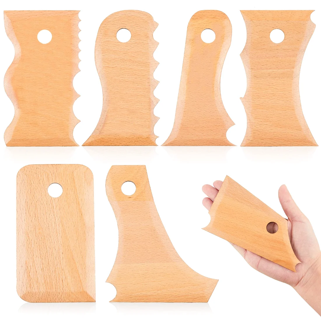 Amylove Big Size Pottery Foot Shaper Tools