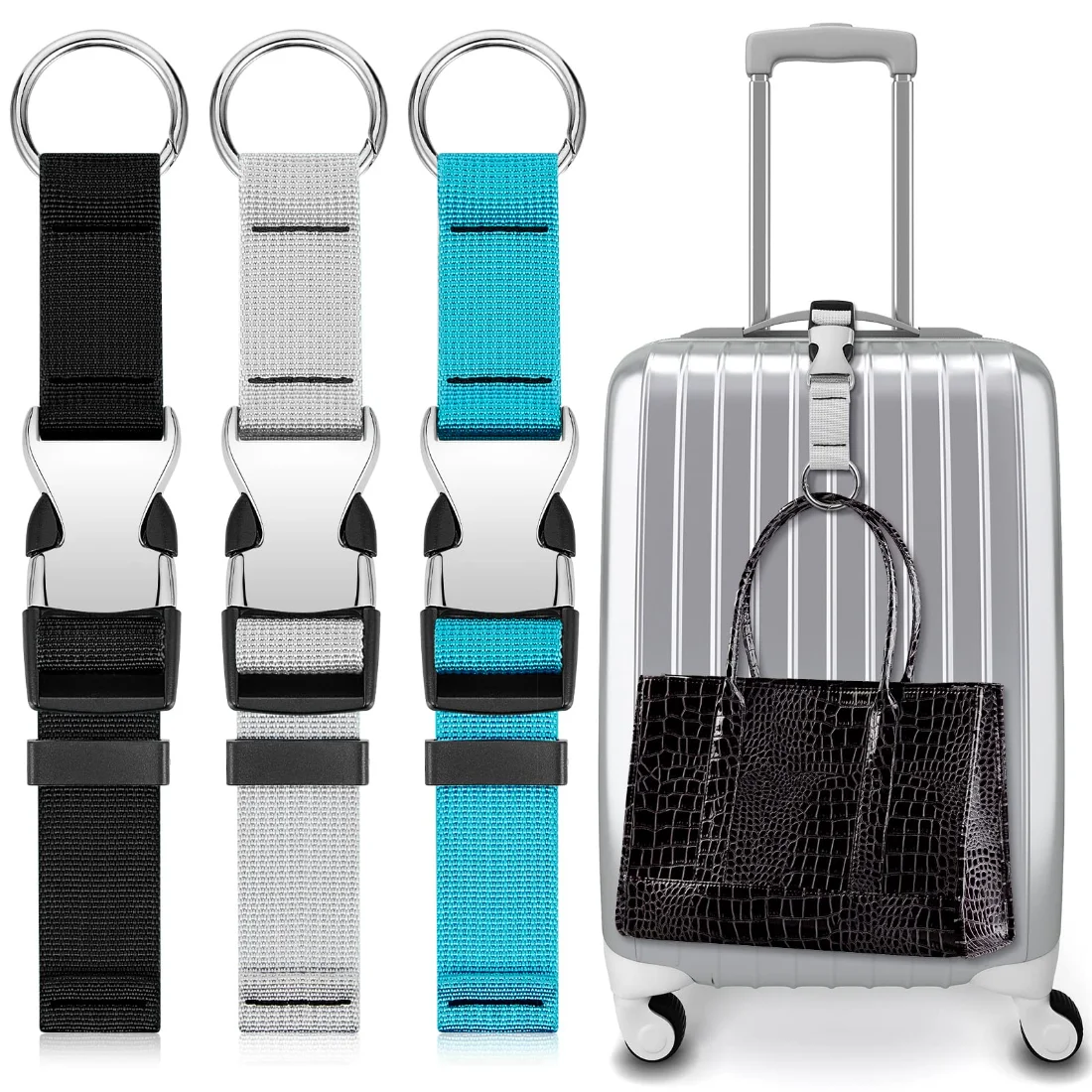 Amylove Jacket Gripper Straps Add a Bag Luggage Strap