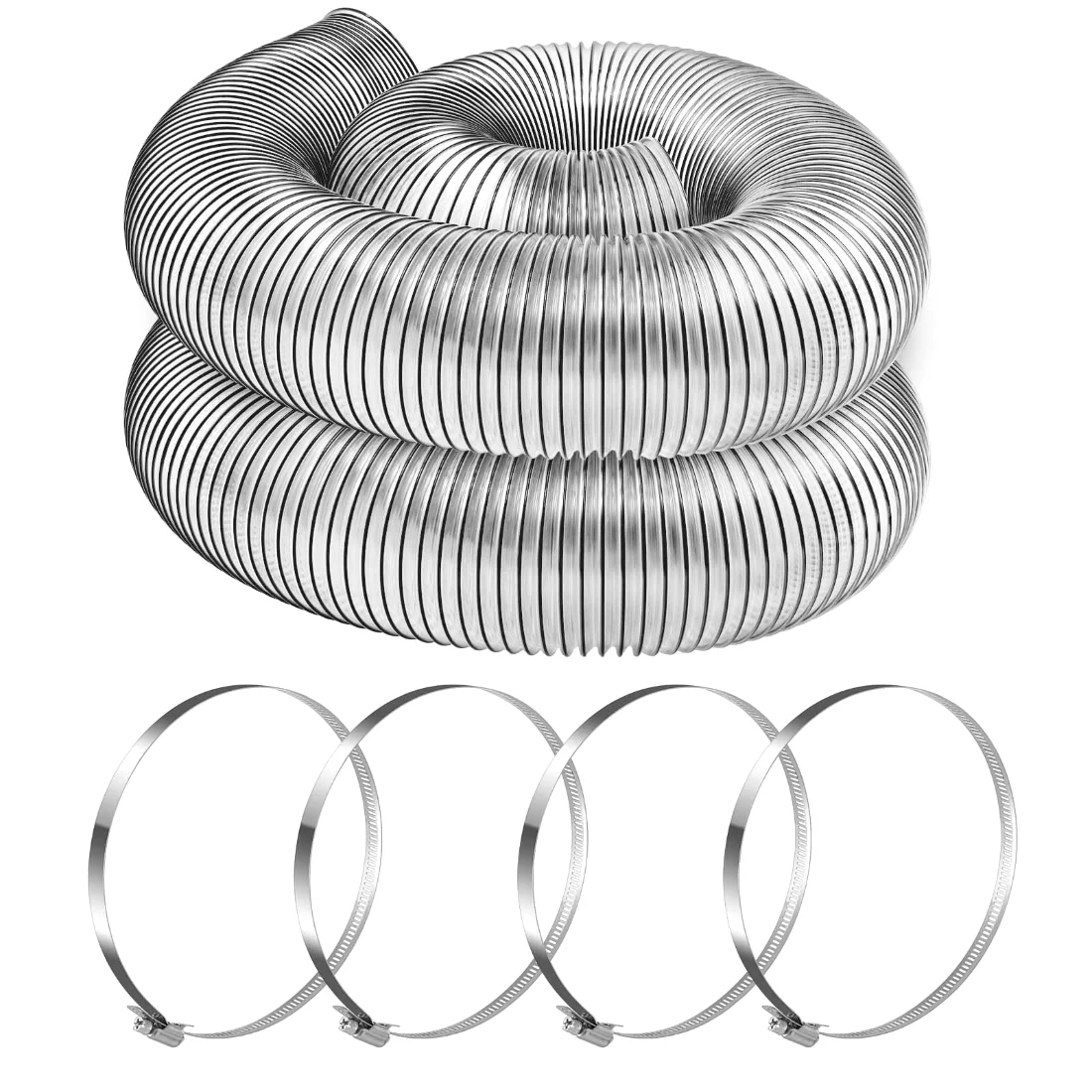 Amylove 6" x 10' Lawn Vacuum Hose Flexible Duct Hose Long PVC Dust