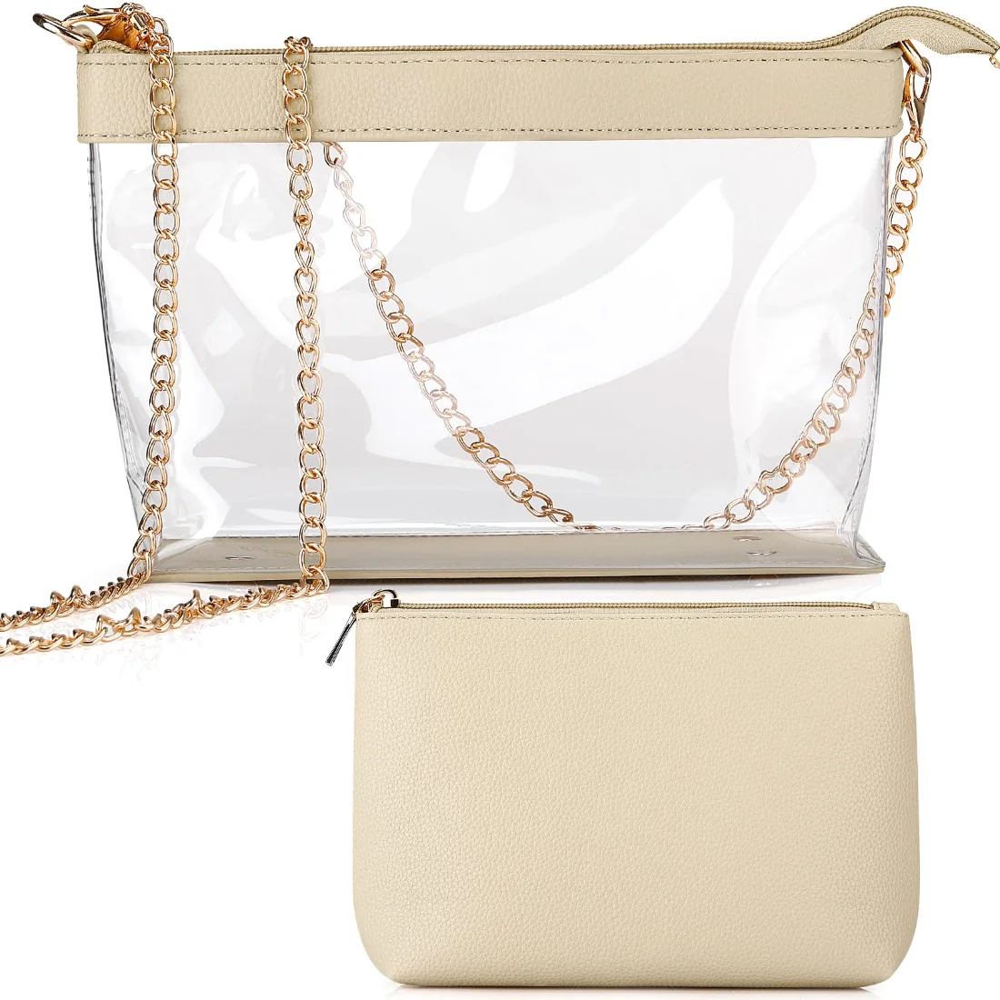 Amylove Clear Crossbody Bag Events Approved Set Clear Purse Handbags