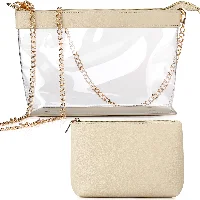 Amylove Clear Crossbody Bag Events Approved Set Clear Purse Handbags, frame 1