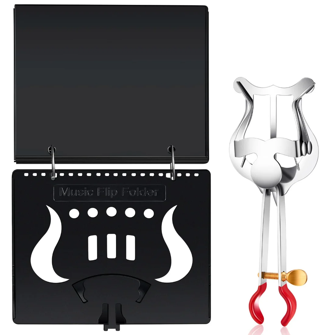 Amylove Flip Folder Trumpet Lyre Set