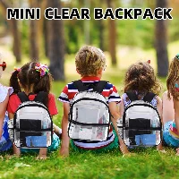 Amylove Clear Backpack PVC 12 x 6 x 11, frame 2