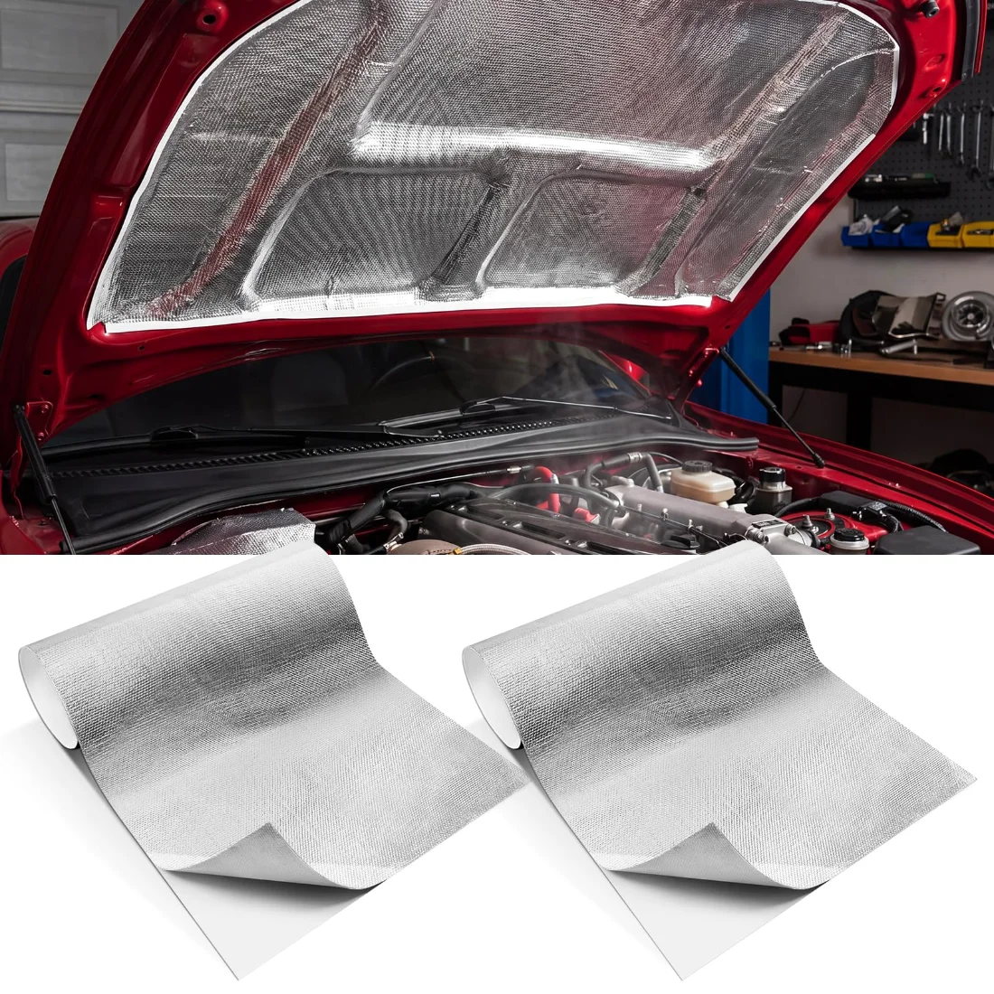 Amylove Aluminized Heat Shield Mat Thermal Barrier